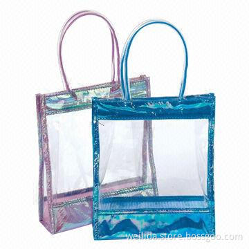 Double Handle PVC Cosmetic Bags, 18 x 16 x 21cm, Suitable for Promotional Gift